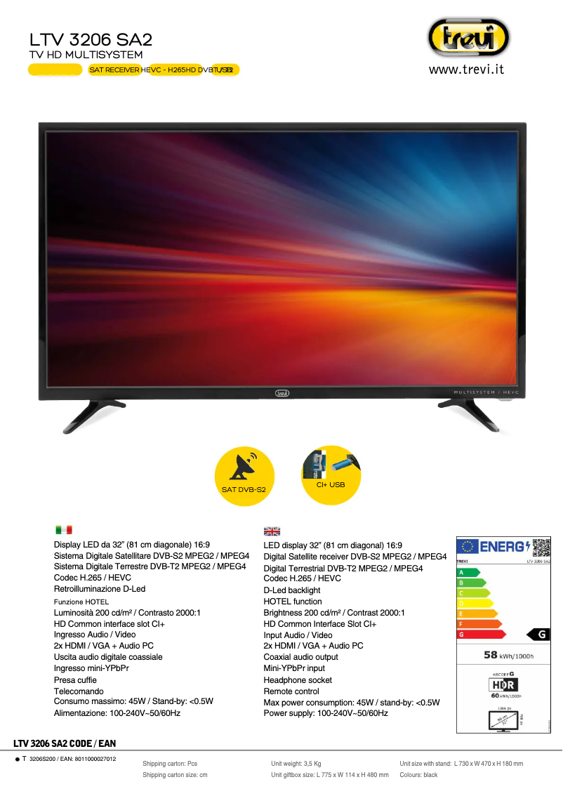 Image de la première page du manuel de l'appareil LTV 3206 SA2