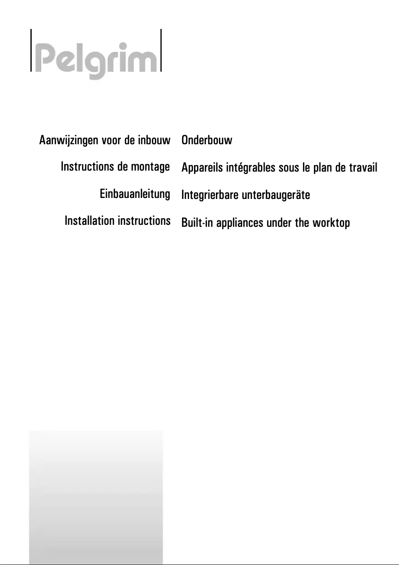 Page 1 de la notice Manuel utilisateur Pelgrim OKG 254