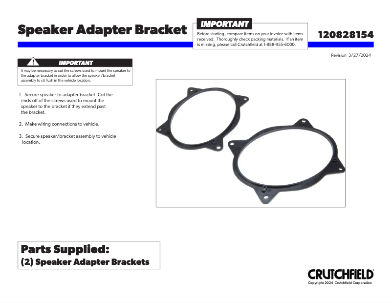 Page 1 de la notice Manuel utilisateur Metra 82-8154