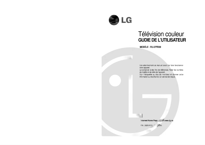 Página 1 del manual Manual de usuario LG RU-27FB30