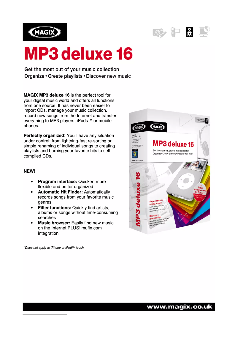 Image de la première page du manuel de l'appareil MP3 Maker 16