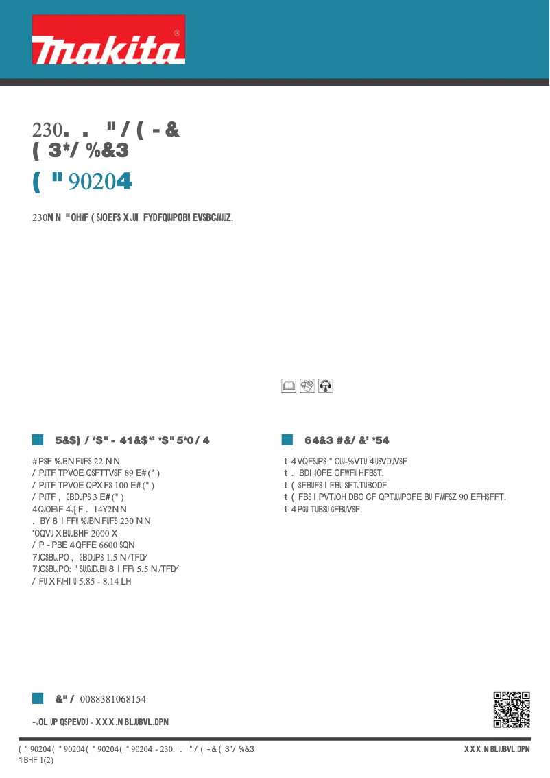 Image de la première page du manuel de l'appareil GA9020S