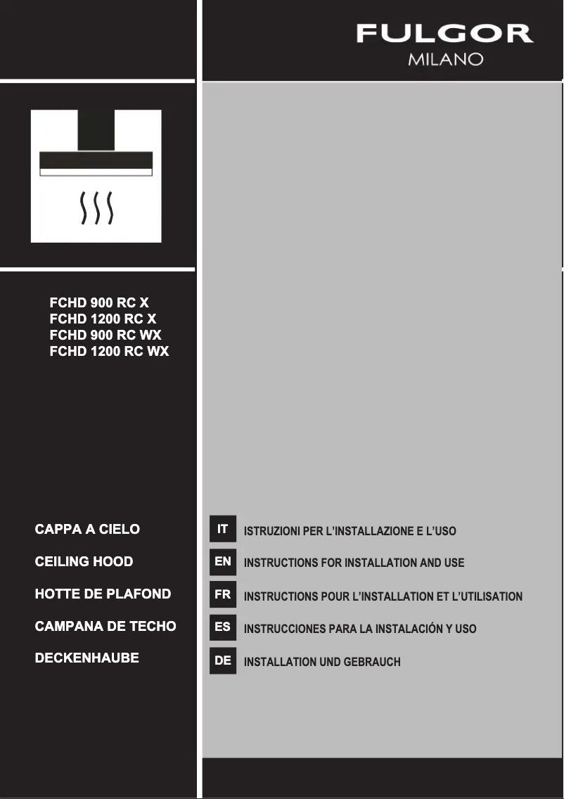 Image de la première page du manuel de l'appareil FCHD 900 RC X