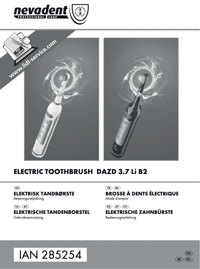 Page 1 de la notice Manuel utilisateur Dentalux DAZD 3.7 Li B2