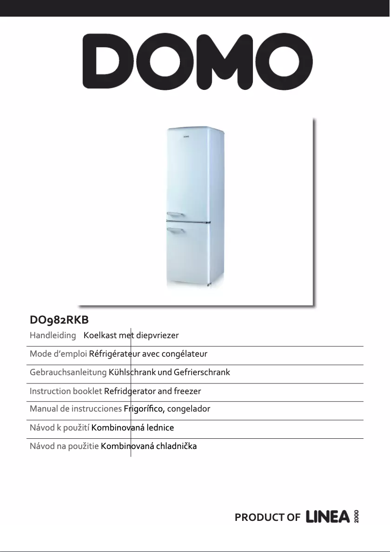 Page 1 de la notice Manuel utilisateur Domo DO982RKB