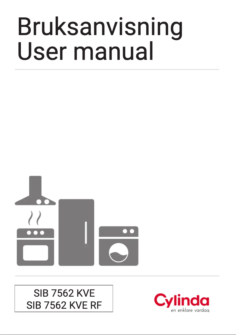 Page 1 de la notice Manuel utilisateur Cylinda SIB7562KVE
