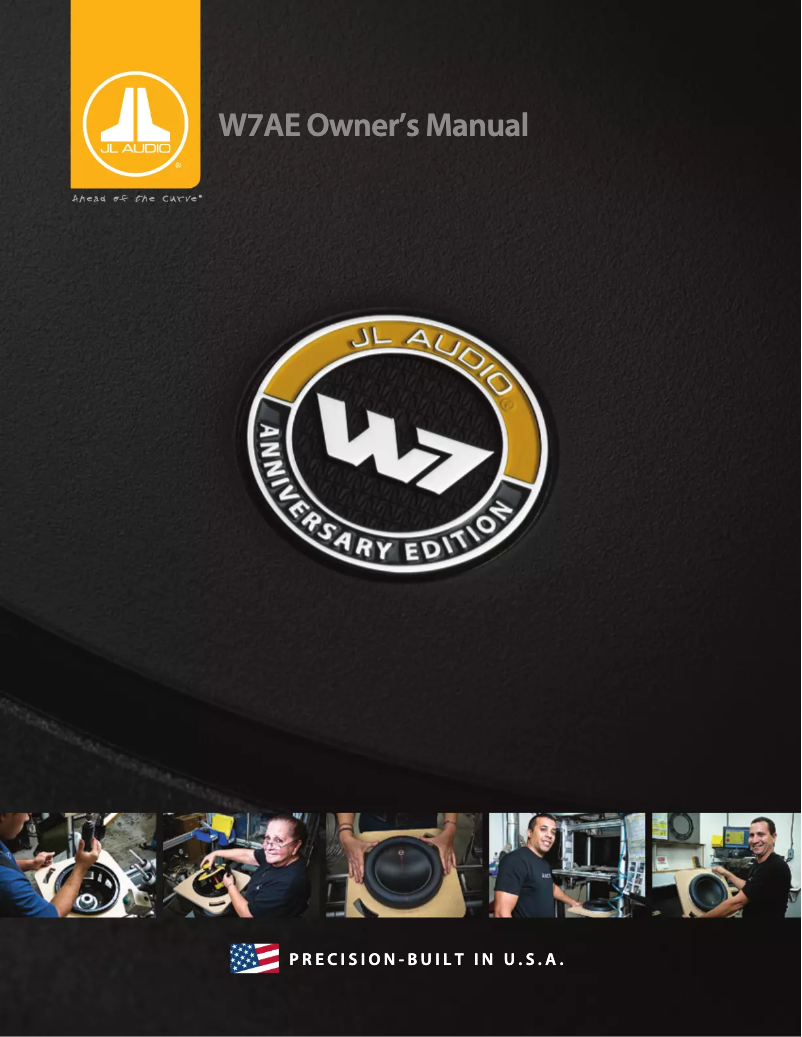 Page 1 de la notice Manuel utilisateur JL Audio 12W7AE