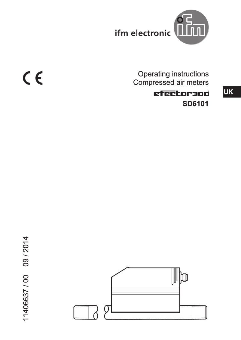 Page 1 de la notice Manuel utilisateur IFM SD6101