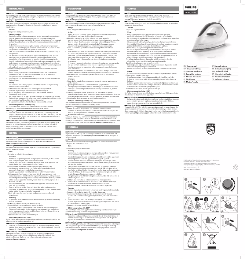 Imagen de la primera página del manual del dispositivo GC150