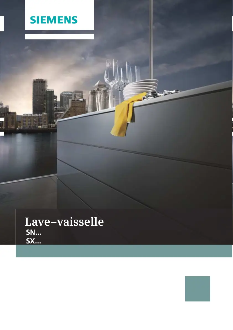 Page n°1 - Manuel utilisateur Siemens SN25N289EU
