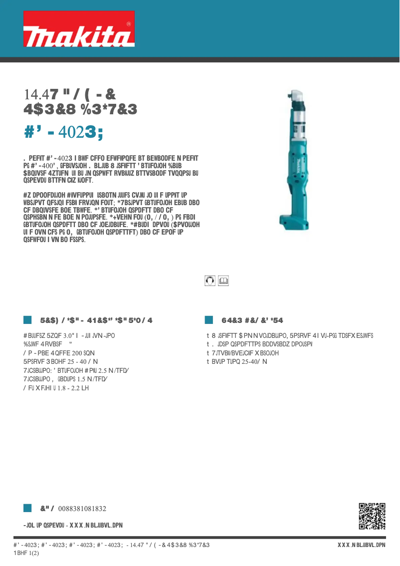 Image de la première page du manuel de l'appareil BFL402RZ