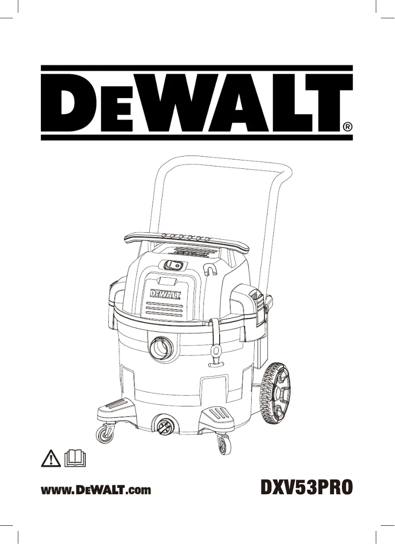 Page n°1 - Manuel utilisateur DeWalt DXV53PRO
