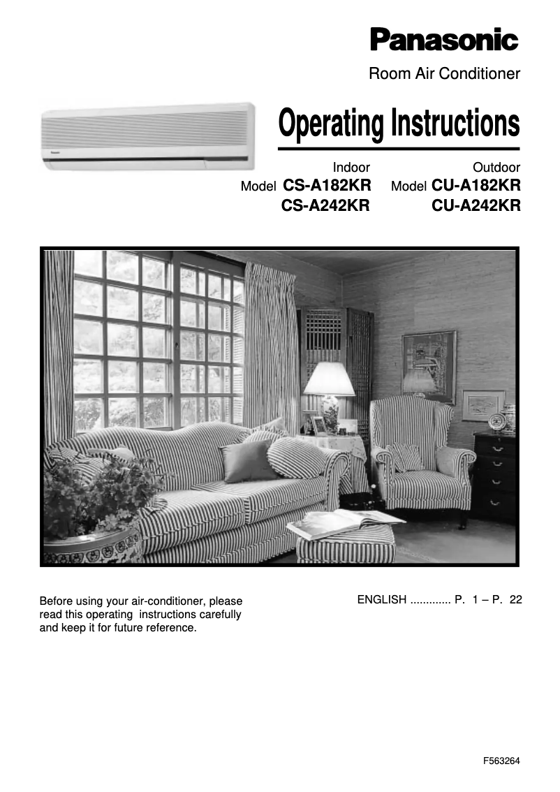 Page n°1 - Manuel utilisateur Panasonic CU-A242KR