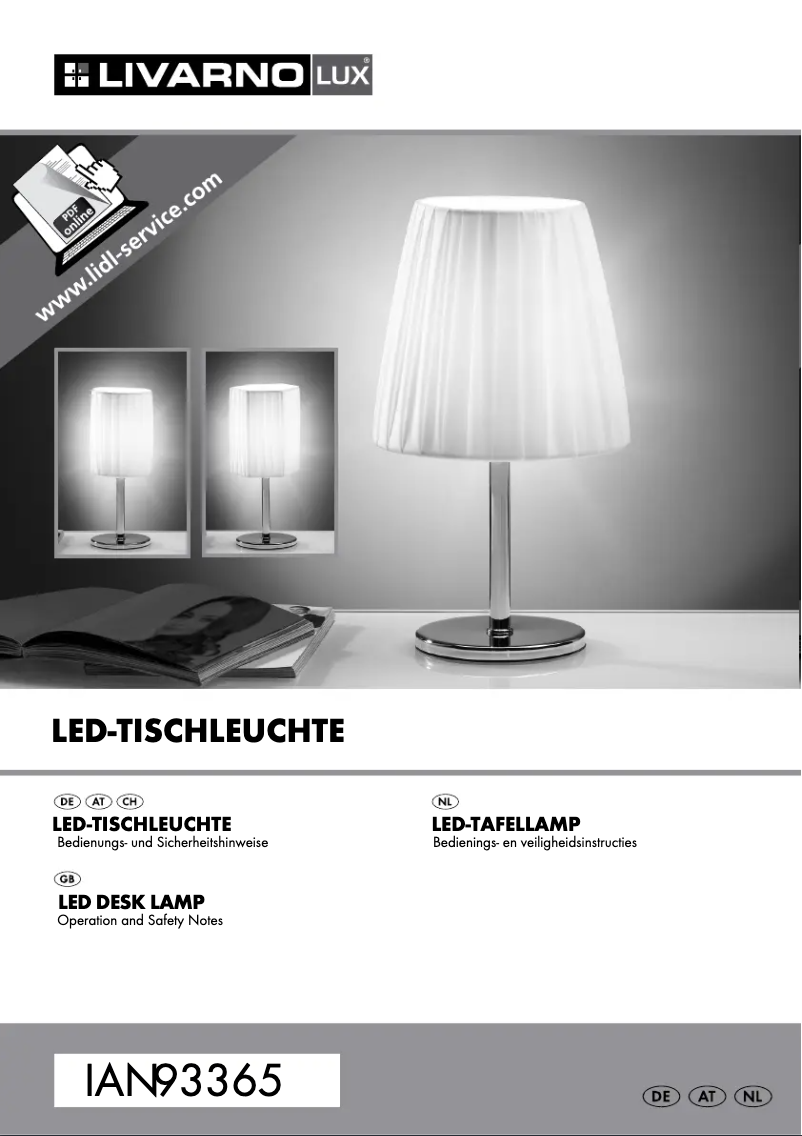 Page n°1 - Manuel utilisateur Livarno Lux IAN 93365