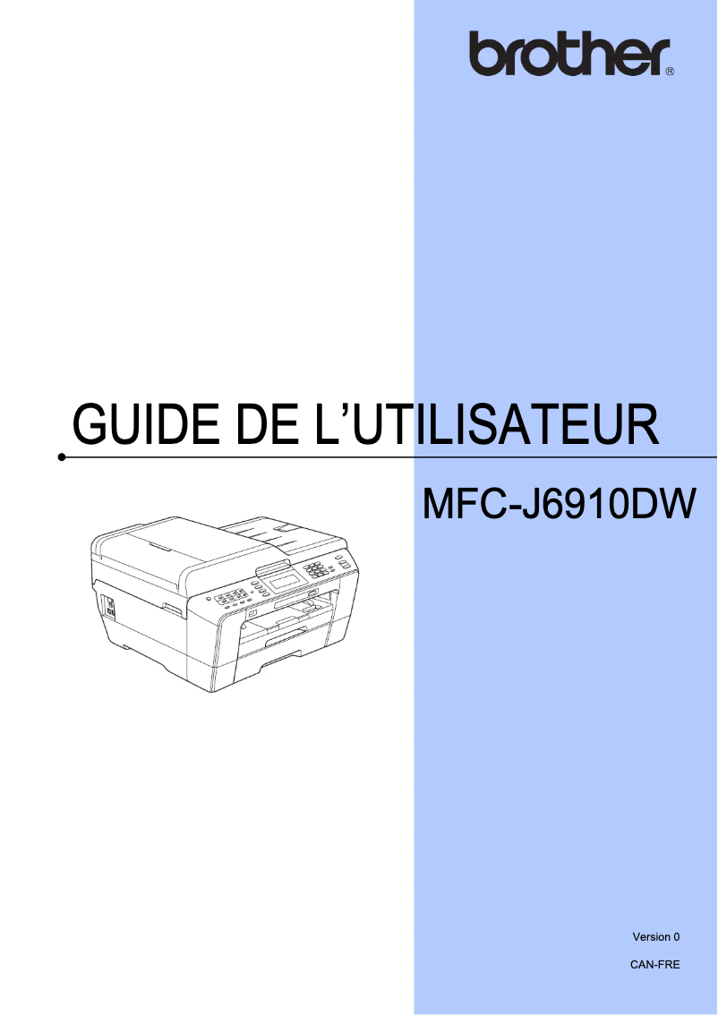 Page 1 de la notice Manuel utilisateur Brother MFC-J6910DW