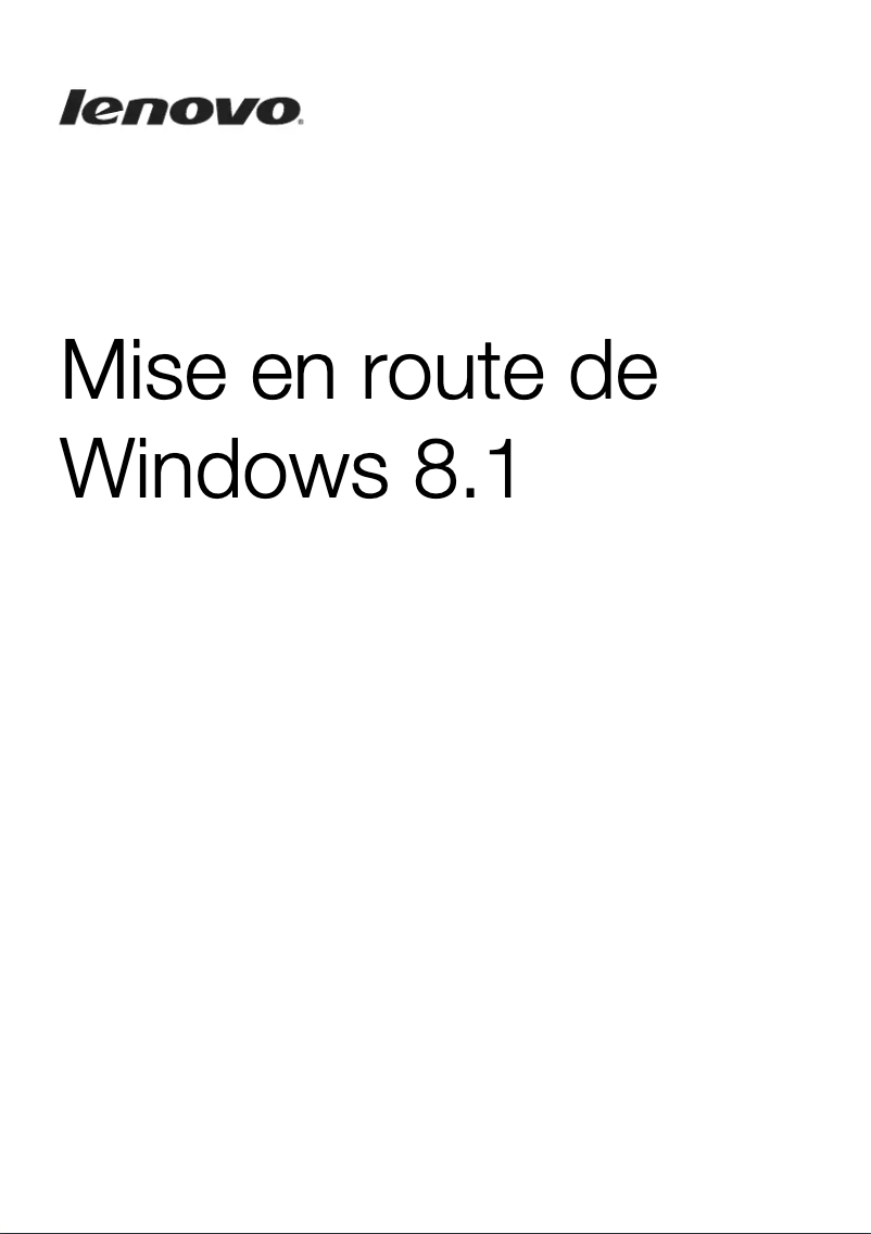 Page n°1 - Guide de démarrage rapide Lenovo IdeaPad Yoga 11s