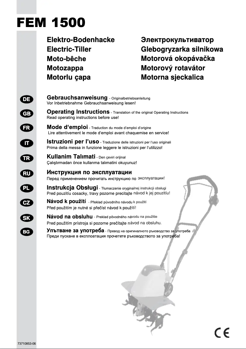 Page 1 de la notice Manuel utilisateur IKRA FEM 1500