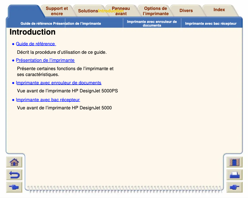 Image de la première page du manuel de l'appareil DesignJet 5000