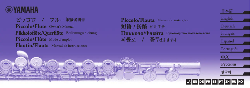 Page n°1 - Manuel utilisateur Yamaha Type E