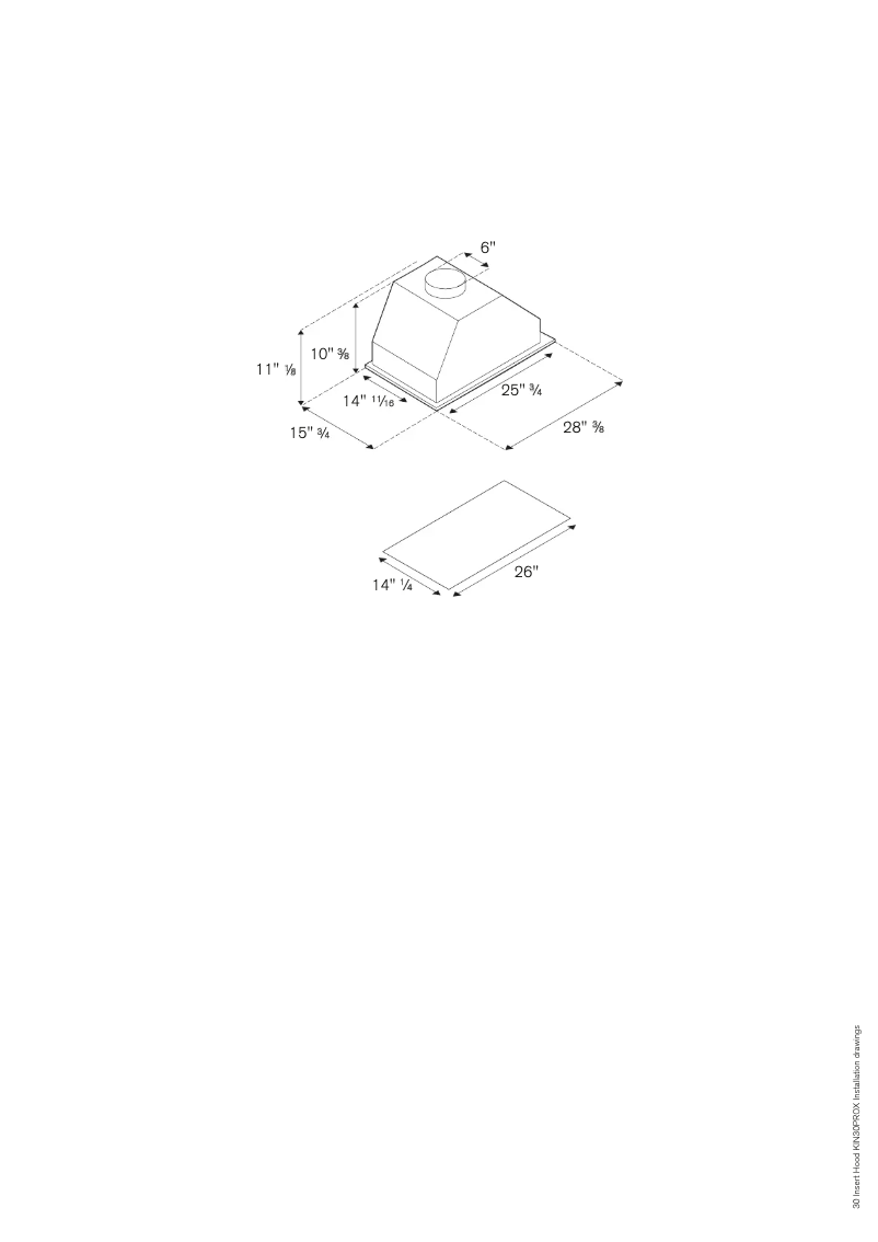 Page 1 de la notice Guide d'installation Bertazzoni KIN30PROX