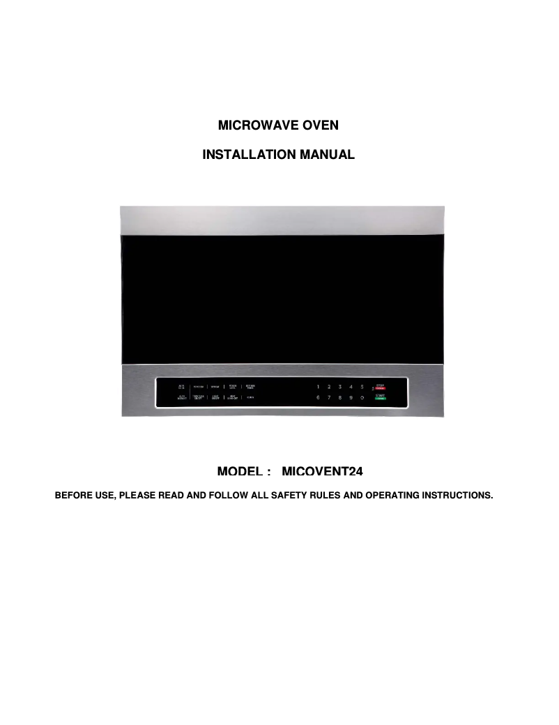 Image de la première page du manuel de l'appareil EM038K6BD