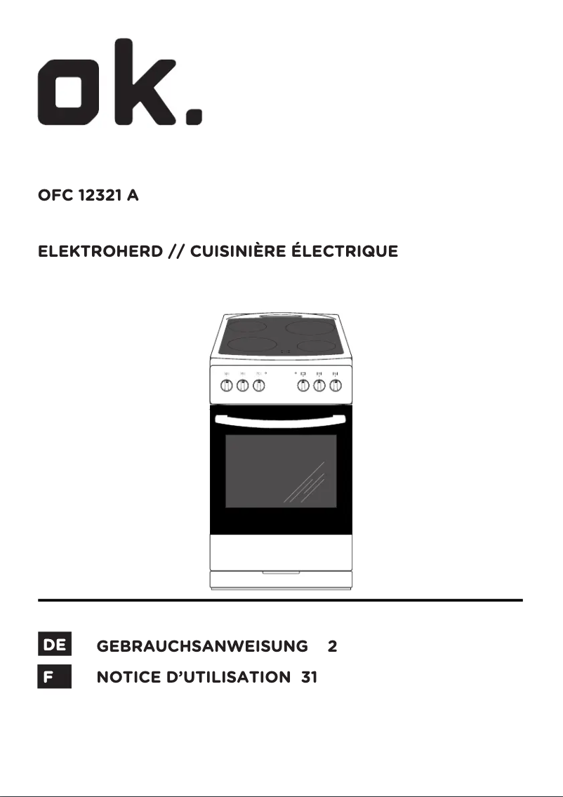 Image de la première page du manuel de l'appareil OFC 12321 A
