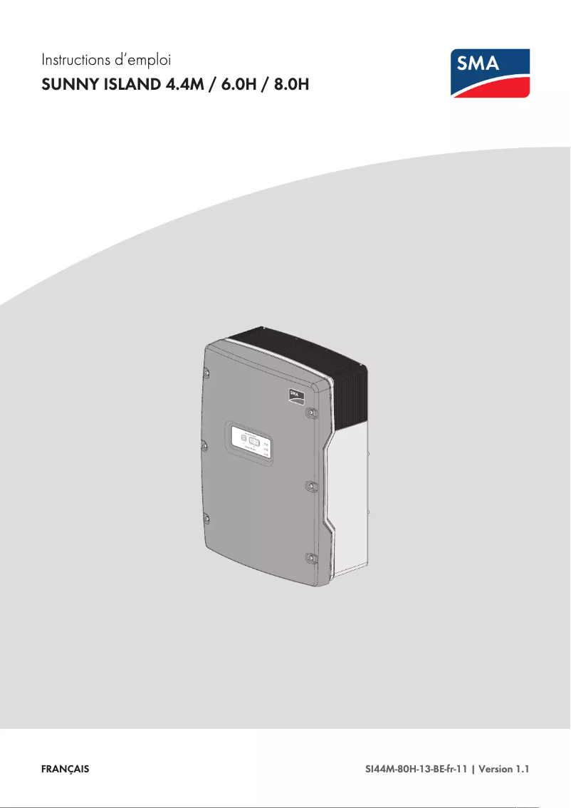 Image de la première page du manuel de l'appareil Sunny Island 6.0H-13