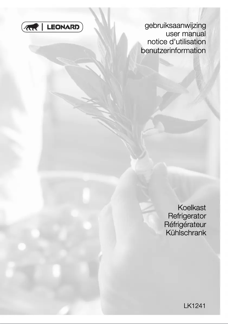 Page 1 de la notice Manuel utilisateur Leonard LK1241