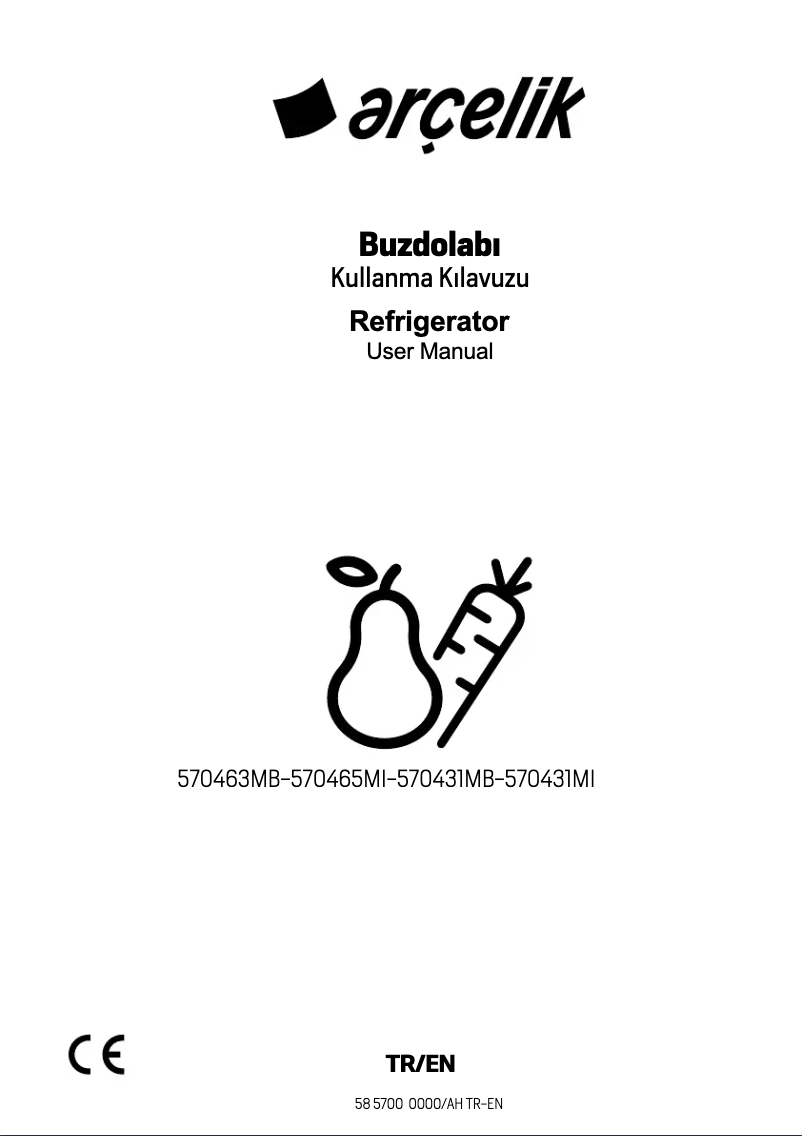 Page n°1 - Manuel utilisateur Arçelik 570431 MI