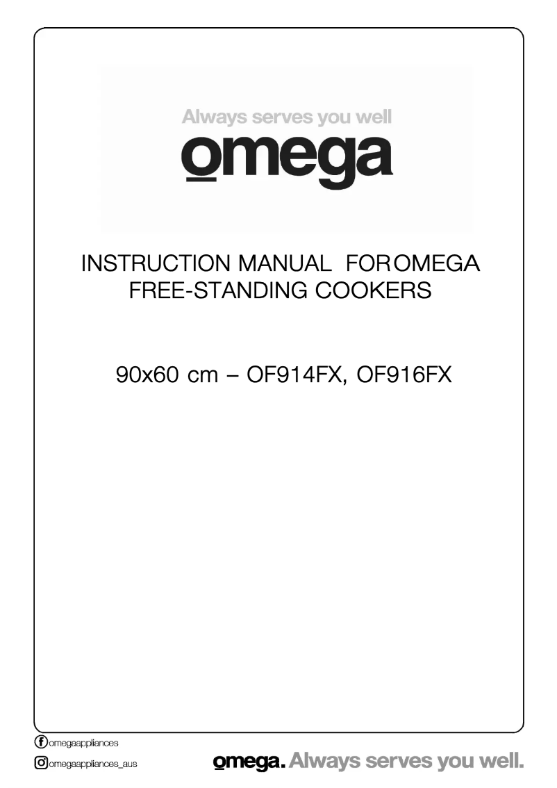 Page 1 de la notice Manuel utilisateur Omega OF914FX