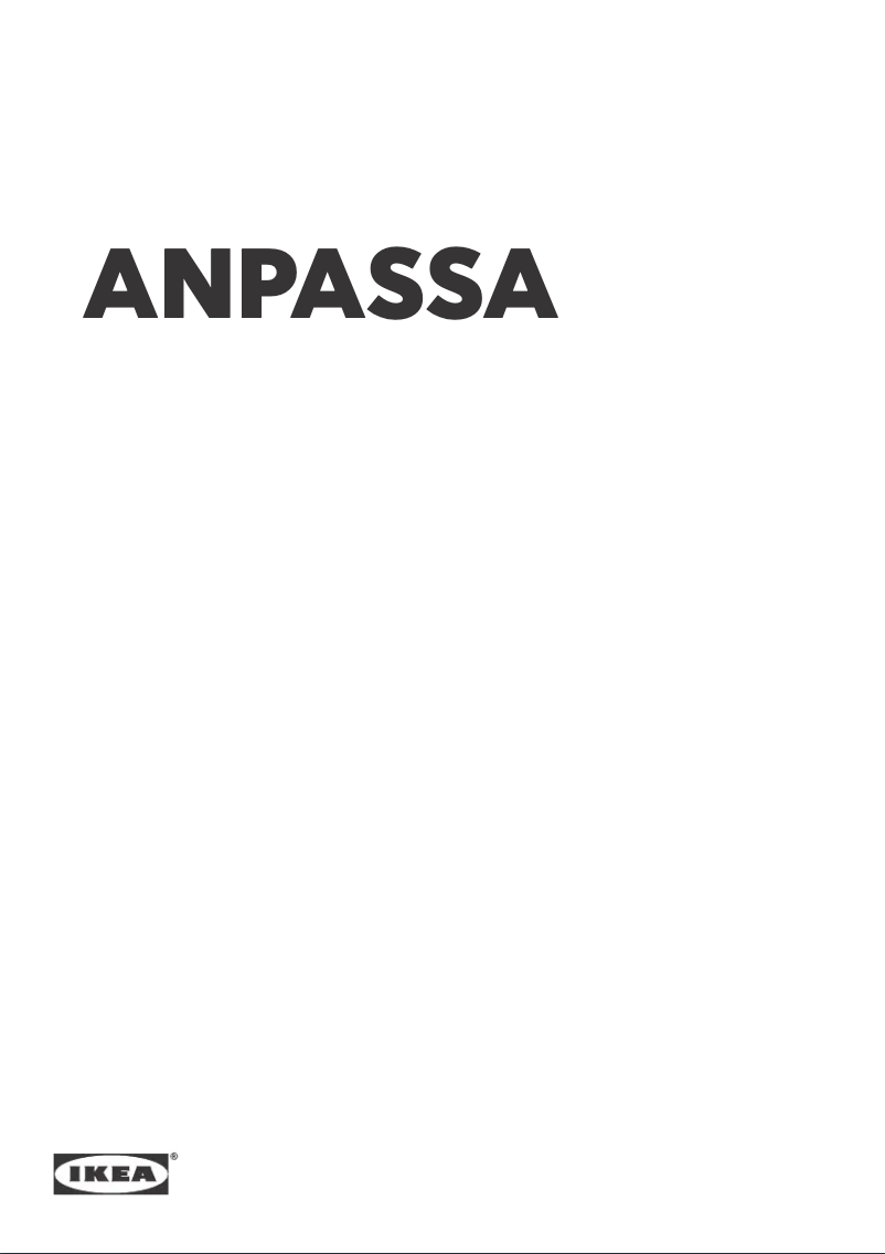 First page image of the manual for ANPASSA 703.658.26