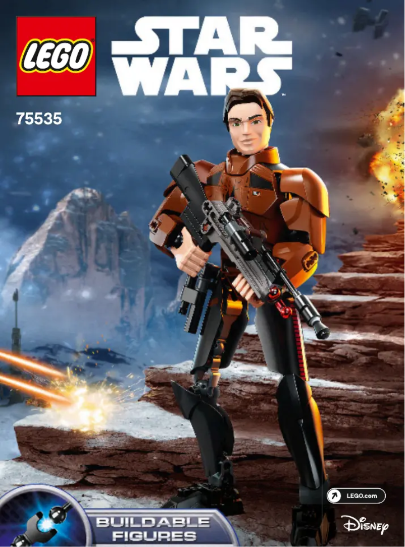 Page 1 de la notice Consignes visuelles Lego Star Wars 75535