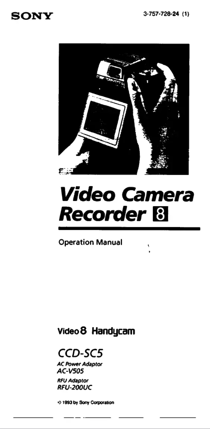 Page n°1 - Manuel utilisateur Sony CCD-SC5