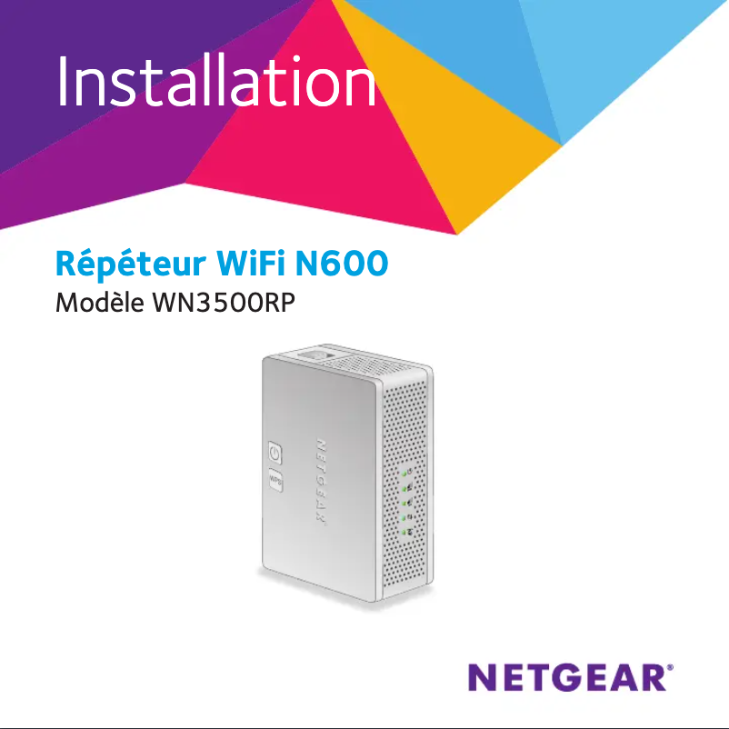 Page n°1 - Guide d'installation Netgear WN3500RP