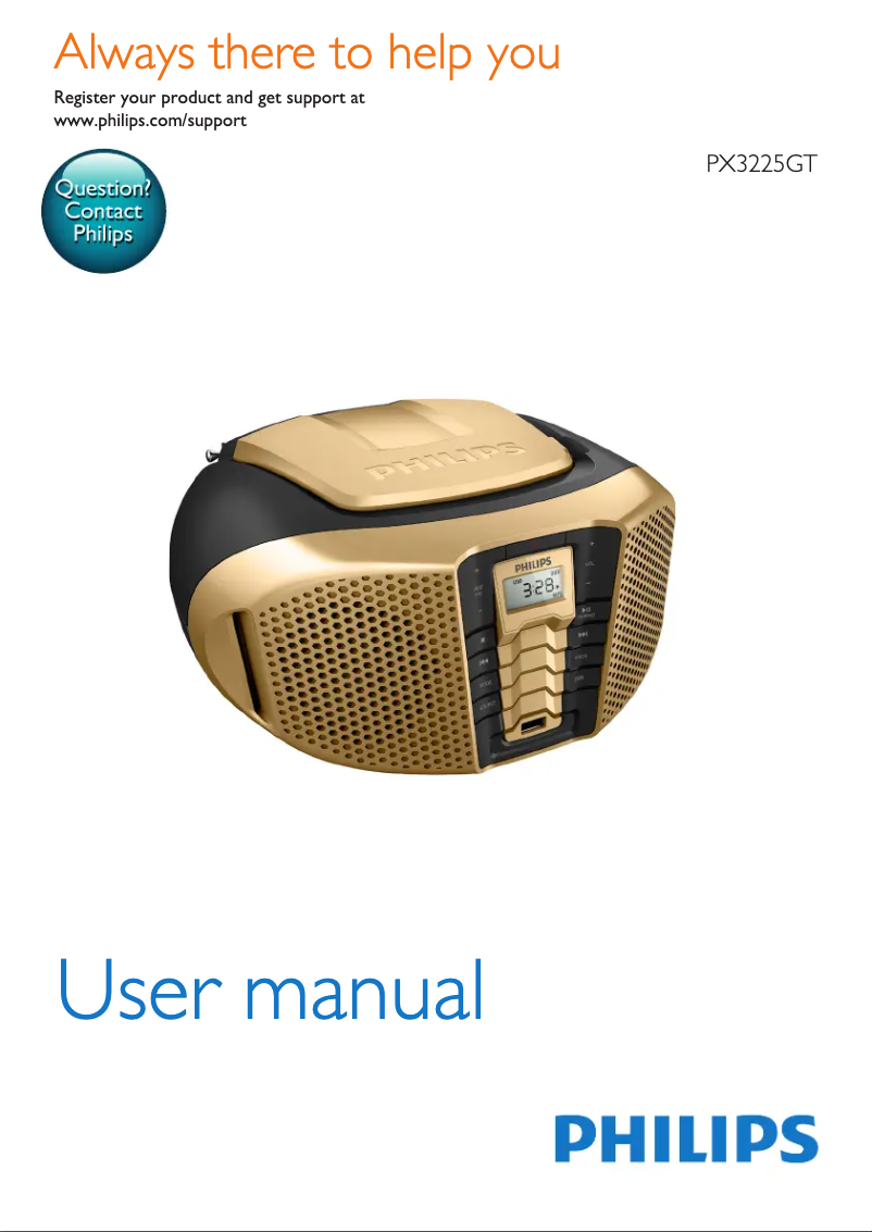 Página 1 del manual Manual de usuario Philips PX3225GTX