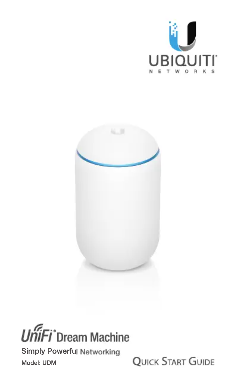 Image de la première page du manuel de l'appareil Dream Router