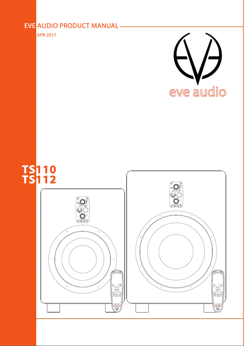 Página 1 del manual Manual de usuario Eve Audio TS110