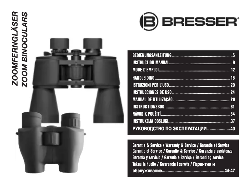 Image de la première page du manuel de l'appareil SPEZIAL ZOOMAR 12-36X70