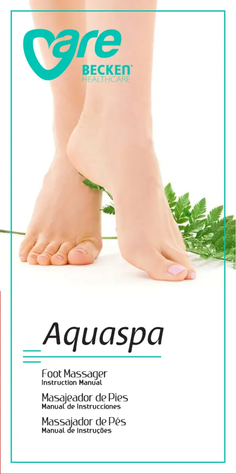 Page 1 de la notice Manuel utilisateur Becken Aquaspa