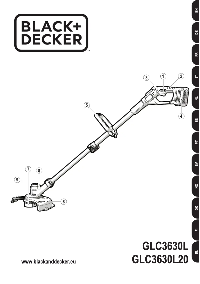 Page 1 de la notice Manuel utilisateur Black & Decker GLC3630L20