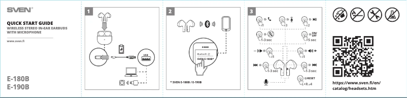 Image de la première page du manuel de l'appareil E-180B
