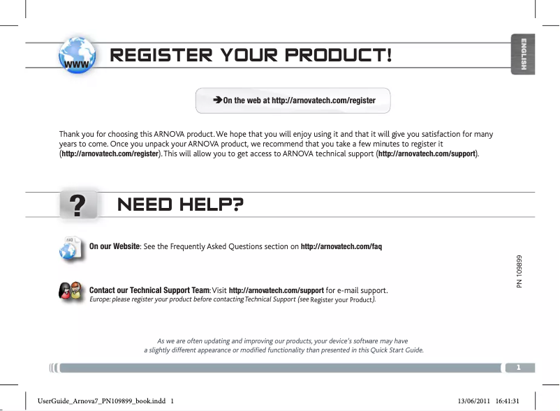 Image de la première page du manuel de l'appareil 7