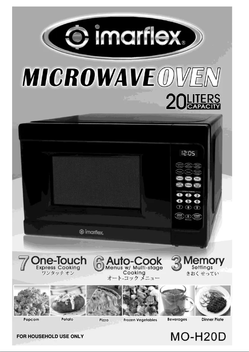 Imagen de la primera página del manual del dispositivo MO-H20D