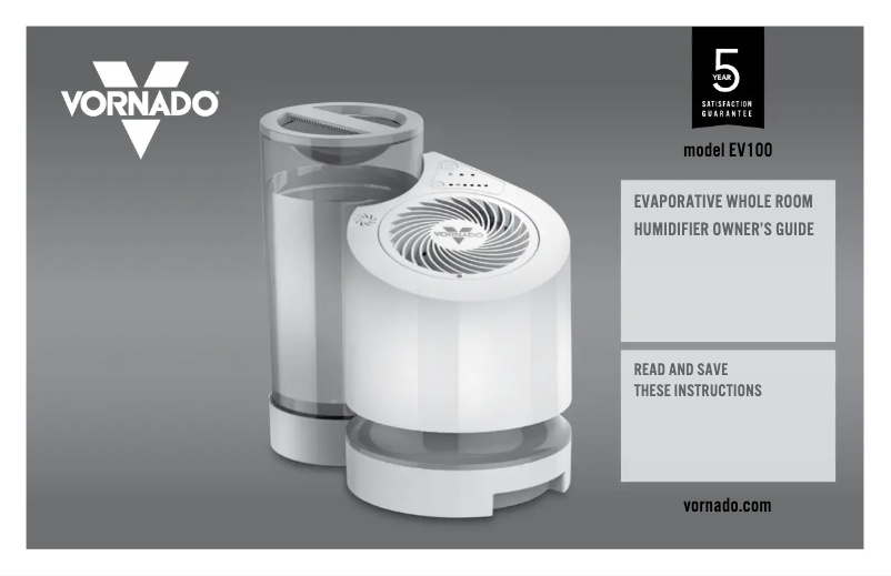 Image de la première page du manuel de l'appareil EV100