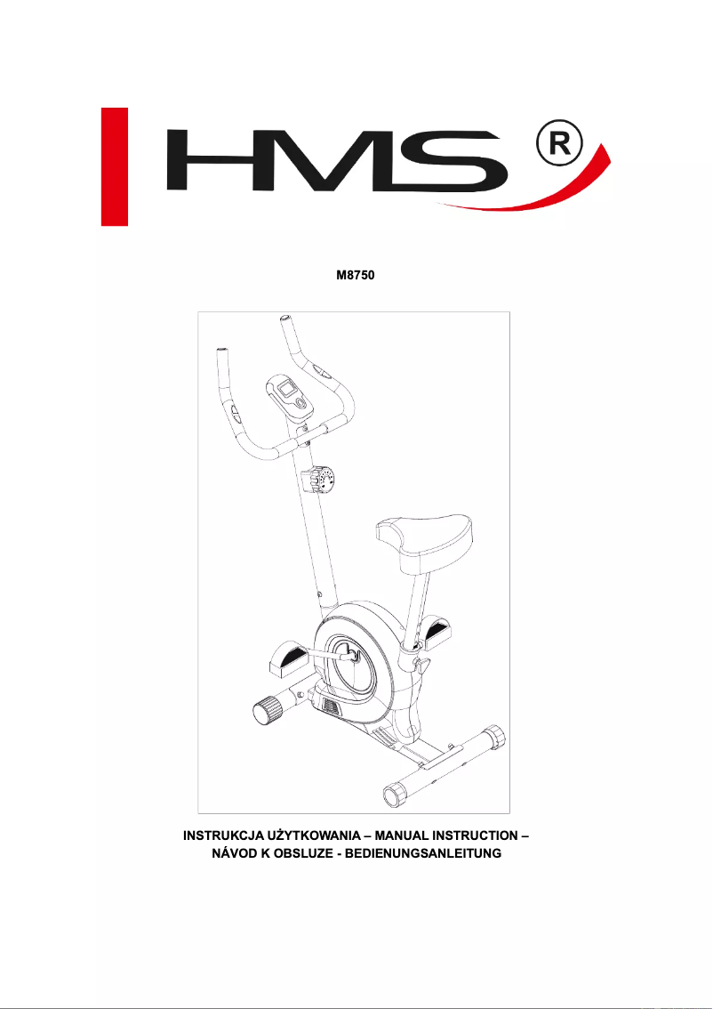 Page n°1 - Manuel utilisateur HMS Premium M8750