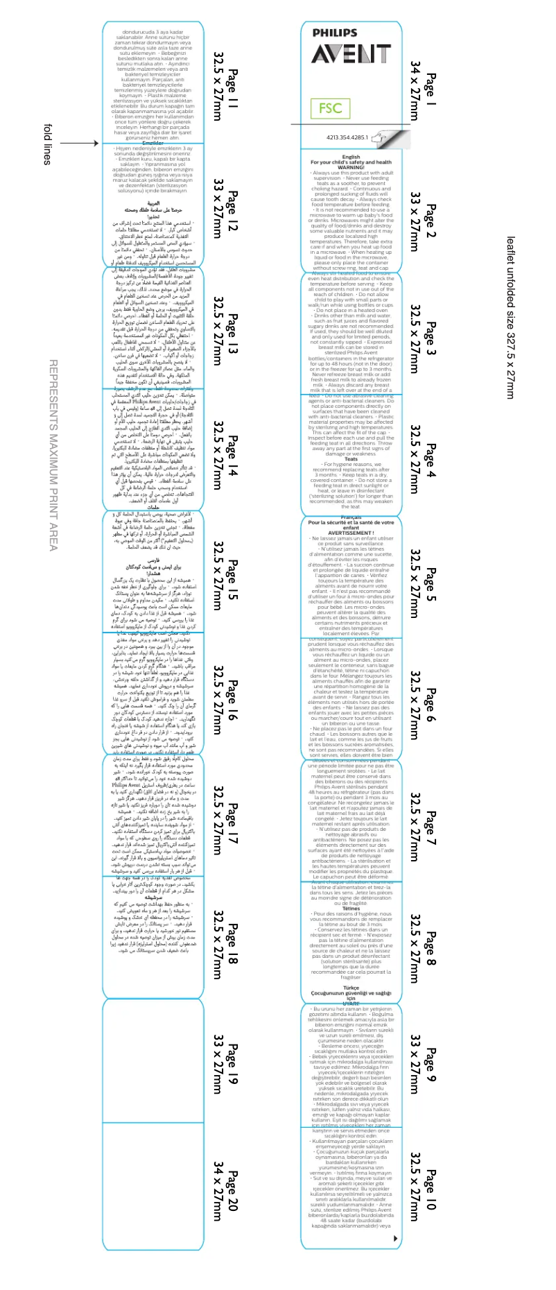 Page 1 de la notice Manuel utilisateur Philips Avent SCF045