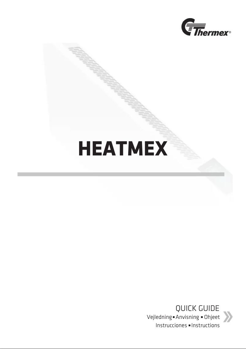 Page 1 de la notice Guide d'installation Thermex Heatmex