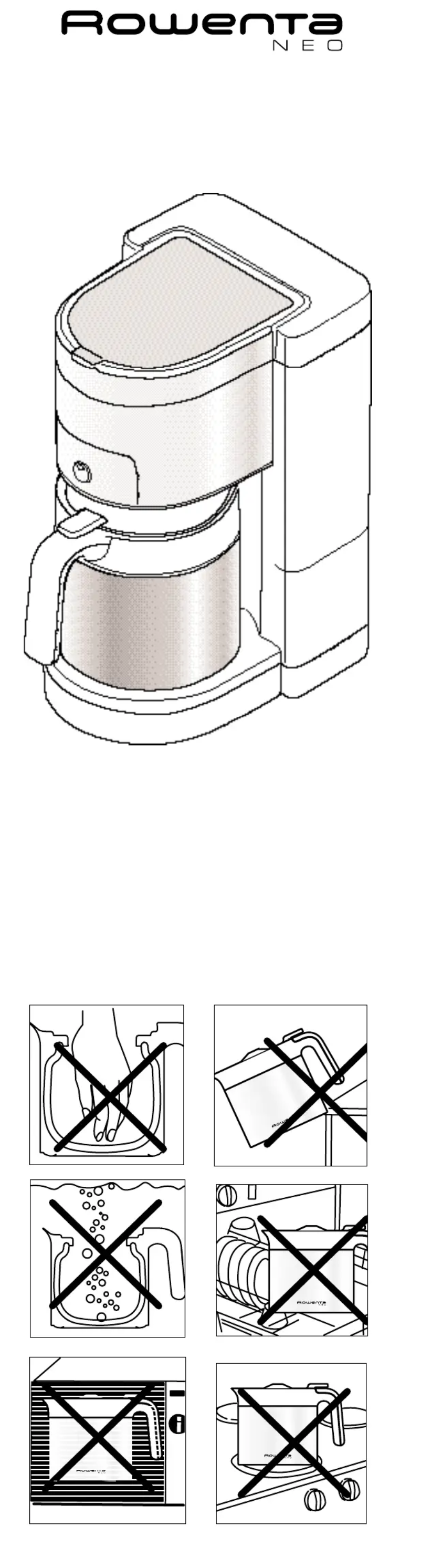 Image de la première page du manuel de l'appareil Neo CG3502