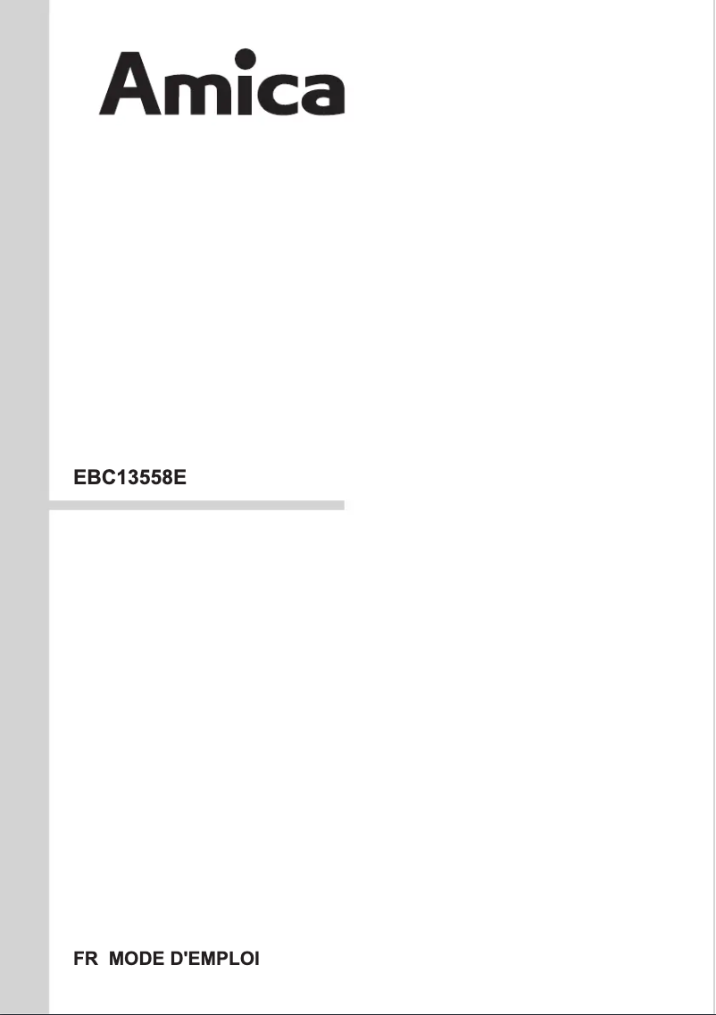Página 1 del manual Manual de usuario Amica EBC 13558 E