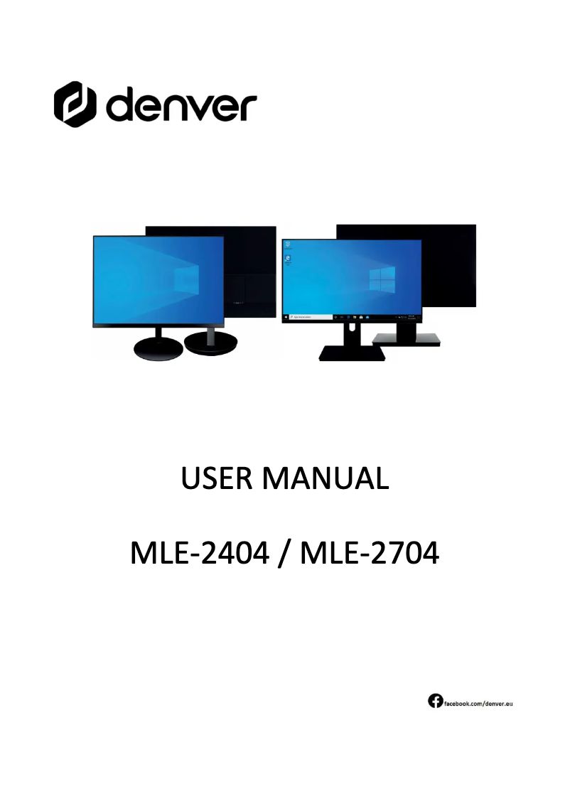 Page n°1 - Manuel utilisateur Denver MLE-2704